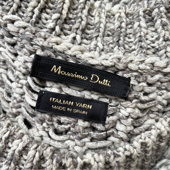 NWOT Massimo Dutti Boxy Sweater Top Vest Chunky Crochet Knit Layering Aritzia M - Picture 6 of 7